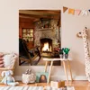 MuchoWow® Poster Brennendes Feuer in einem Kamin 90x120 cm Produktbild-Vorschau 7