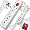 Presa multipla a 5 vie con interruttore | Cavo da 5 m | Anteprima dell’immagine prodotto 1