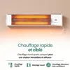 Emerio chauffage mural à quartz QH-104263.6 - Jusqu'à 18 m² Voir les images du produit 4