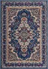 Orientteppich in Blau mit klassischem Medaillonmuster – Produktbild-Vorschau 1
