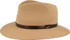 Borsalino Outdoor Traveller Filzhut Country mit dreifarbiger Lederband-Garnitur in beige