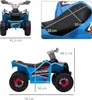 HOMCOM 6V Elektryczny Quad dla Dzieci 2,5 km/h Mini Podgląd zdjęcia produktu 3