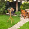 Relaxdays vogelhuis met standaard, weerbestendig bitumen Productafbeelding-voorbeeld 3
