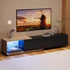 UnboxG TV-Lowboard 240 cm Schwarz mit LED-Beleuchtung, 3 Produktbild-Vorschau 3