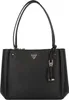Schwarze Damen-Tasche mit Henkel & Reißverschlusstaschen – Produktbild-Vorschau 4