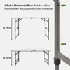 Flohmarkttisch höhenverstellbar 120x60 cm zusammenklappbar Produktbild-Vorschau 5