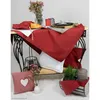 Geschirrtuch Textil EDDA floralem Webmuster rot 47x70 cm Produktbild-Vorschau 2