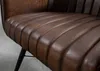 MASSIVMOEBEL24 Stuhl Echtleder 54x61x76 braun IRON LABEL Produktbild-Vorschau 5