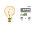 A vintage-style LED light bulb with accompanying product information. Produktbild-Vorschau