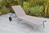 Merxx Gartenliege Tessin, mit Rädern, Rückenlehne Produktbild-Vorschau 4
