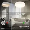 Briloner LED Deckenlampe Stoffschirm Ø38x10,5 cm Rund 24W Produktbild-Vorschau 10
