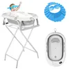 Baignoire pliable pour bébé avec support Thermomètre Tapis Voir les images du produit 1