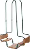 Swing King Balançoire double Vert et brun Crochet carré Voir les images du produit 1