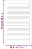 Vidaxl Schranktür mit Lamellen 99,3 x 59,4 cm Festkiefer Produktbild-Vorschau 6