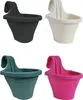 Pot de fleurs pour balcon avec crochet, 3 L, fuchsia, Voir les images du produit 2