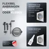 ovimar Haartrocknerhalter Ronne | Edelstahl | silber | mit Produktbild-Vorschau 5