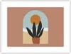 Poster - Poster ohne Rahmen - Minimalistisch Fenster Blume Produktbild-Vorschau 1