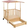 tectake® Sandkasten Gretchen 106 x 105 x 137 cm Produktbild-Vorschau 1