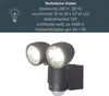 MeLiTec LED Außenwandleuchte mit Bewegungsmelder, 2 LED Produktbild-Vorschau 4