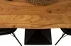 Tischgruppe 3tlg. Bistrotisch 80 x 60 cm Baumkante massiv Produktbild-Vorschau 7