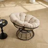 Fotel Papasan z obrotem o 360°, miękka poduszka, beżowy Podgląd zdjęcia produktu 8