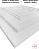 A close-up, angled view of white polystyrene XPS wall panels with a layered, stepped design. Anteprima dell’immagine prodotto