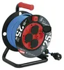 Wetterfeste Kabeltrommel 25 m / 4 Steckdosen / blau / PVC / 230 V / 1,5 mm2 Produktbild-Vorschau