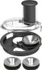 A food processor attachment set is displayed against a white background. Podgląd zdjęcia produktu