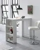 Stehtisch Holz Küchenbartisch Bartresen mit integriertem Regal Náhled obrázku produktu