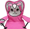 Kinder Anglersessel Pink mit Getränkehalter und Tasche Motiv hase Produktbild-Vorschau