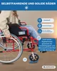 Mobiclinic Rollstuhl faltbar Klapprollstuhl für ältere und Produktbild-Vorschau 7