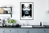 MuchoWow® Gerahmtes Poster Frau - Schmetterling - Blau Produktbild-Vorschau 4