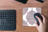 MuchoWow® Mauspad Mousepad Muster - Blau - Orange 20x20 cm Produktbild-Vorschau 5