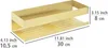 WENKO Turbo-Loc® Wandablage Mod. Genova Gold Matt, Produktbild-Vorschau 7