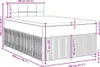 vidaXL Boxspring posteľ s matracom čierna 120x200 cm látka Náhľad obrázku produktu 8