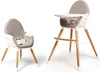 WEBABY - Chaise haute évolutive pour repas bébé Blanc et Voir les images du produit 1