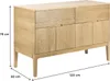Meuble double-vasque 120 cm en chêne naturel ALASKA Voir les images du produit 3
