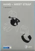 The image shows the packaging for a GoPro Hand + Wrist Strap, featuring illustrations of the product in use on a hand and wrist. Podgląd zdjęcia produktu