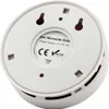 The back of a white carbon monoxide detector is shown, mounted on a wall. Produktbild-Vorschau