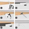 A series of six numbered illustrations demonstrating the installation of a corner profile. Produktbild-Vorschau