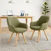 Meubles Cosy 2er-Set bequeme Esszimmerstühle aus grünem Produktbild-Vorschau 8