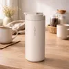 Thermobecher Edelstahl 350ml Beige Kaffee Becher Trinkbecher Isolierbecher Tee Vinsun Produktbild-Vorschau