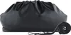 A black clutch bag with a detachable strap is shown against a white background. Produktbild-Vorschau