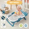 Faltbar Baby Badewanne Mit Rutschfestem Badekissen - Produktbild-Vorschau 2