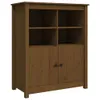 vidaXL Sideboard Honigbraun 83x41,5x100 cm Massivholz Produktbild-Vorschau 3