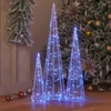 vidaXL Choinka z 90 diodami LED 3 szt. niebieska 20 x 20 x Podgląd zdjęcia produktu 2