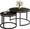 SOLEIL 2in1 runder Couchtisch mattschwarz Produktbild-Vorschau 5