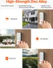 Collage of images showing a mechanical keypad lock and its features in different settings. Náhled obrázku produktu