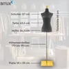 Bituxx Design Schneiderpuppe Schwarz MS-18940 Produktbild-Vorschau 6