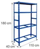 Scaffale per pneumatici Relaxdays per 8 pneumatici, A x L x Anteprima dell’immagine prodotto 4